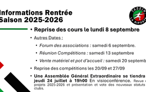 Dates Rentrées 2025-2026