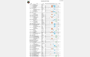 Calendrier des compétitions 2026-2027. (v08/09)