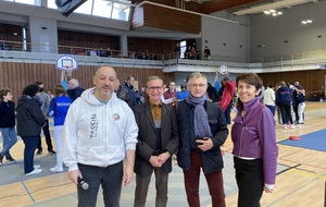 les membres du bureau du Comité du Rhône (Guillaume, Dominique, Sephan et Brigitte)