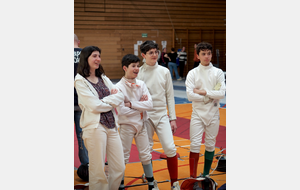 Noémie Recreux, Arthur, Loucian et Timothée.