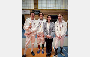 Maël Bernard, Théolan Vildrac, Noémie Reocreux et Louis Charmetant - Fête de l'épée - St Foy - 2025
