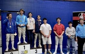 Ethan Broggini sur le 3 marche du tournoi de Vénissieux - 2025.