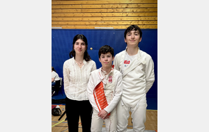 Noémie Reocreux, Arthur Chevalerias et Ethan Broggini. - Vénissieux 2025.