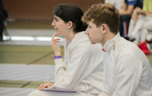 Noémie Reocreux (Coach / Capitaine) et Louis Charmetant - Chpts France M17 - Arras 2025 (Credit Photo : Gicquel G.)