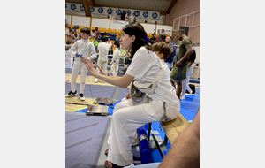 Noémie Reocreux en plein coaching. - Epinal 2025.
