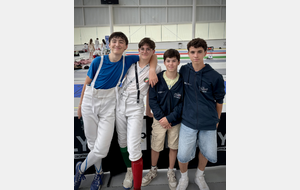 Les M15 à La FdJ 2025 (Saclay) : Ethan, Loucian, Arthur et Timothée