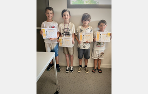 Les Diplômes de Lames Jaunes du cours du Lundi (Noémie).