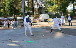 Finale (Théolan - Vincent) arbitrée par Gwendoline qui nous a fait le plaisir de passer - Blue Touche 2025.