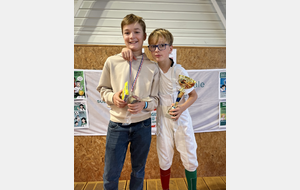 Clément (Second) et Robin 5eme - Lamastre 2025.
