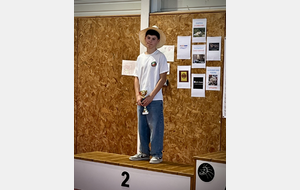 Arthur est second en M15 - Lamastre 2025.