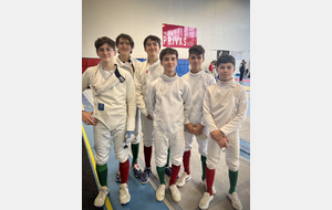 Le Groupe au complet : Loucain, Théolan, Ethan, Antoine, Timothée et Arthur - Privas 2025.