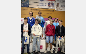 Théolan termine second. Loucian 7eme et Ethan 8eme - Privas 2025.