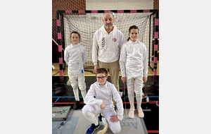 Olivia, Nathan et Océane (M11) avec Guillaume - Chabeuil - 2025