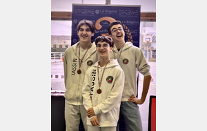 Les M20 (Théolan, Antoine et Maël) 3eme au chpts Aura par équipe - Corbas 2026.