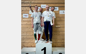 Sebastien, Antoine, Guillaume et Julien-Cedric terminent 1er en sénior à la Fête de l'Epée - EOL - 2026