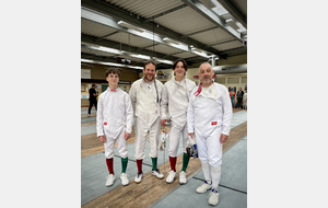 Antoine Marseille, Julien-Cédric Vildrac, Théolan Vildrac et Guillaume Gillet - Vichy 2026.