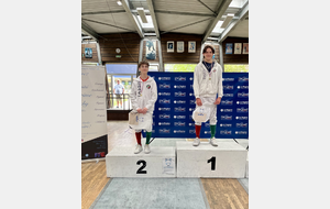 Théolan et Antoine sur les deux premières marche du podium - Vichy 2026.