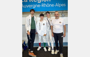 Régional Aura - Séniors et M17 - les tireurs : Raphaël, Arthur, Loucian et Guillaume - Privas 2026.