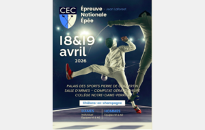 EN 5 - Epée Séniors H &amp; D (Indiv + Equip) - Châlons