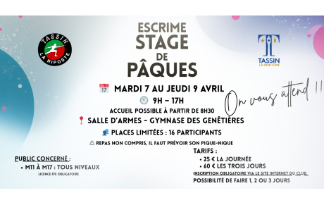 Stage de Pâques