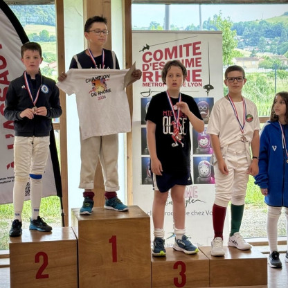 Chpts Rhône 2026 - St Pierre de Chandieu - Nathan 3eme en M11 - Chpts du Rhône 2026.