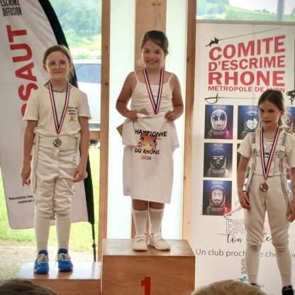 Chpts Rhône 2026 - St Pierre de Chandieu - Irela : vice championne du Rhône 2026 en M9. St Pierre de Chandieux