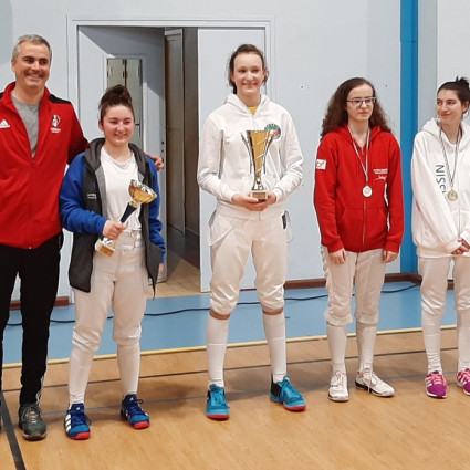Le Podium : Gwendoline Laharotte (or) et Noémie Reocreux  (Bronze)