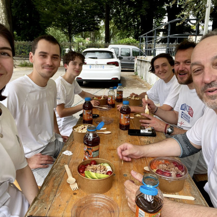 Le Groupe : Noémie Reocreux , Antoine Gillet et Antoine Marseille, Théolan et Julien Vildrac et Guillaume Gillet.