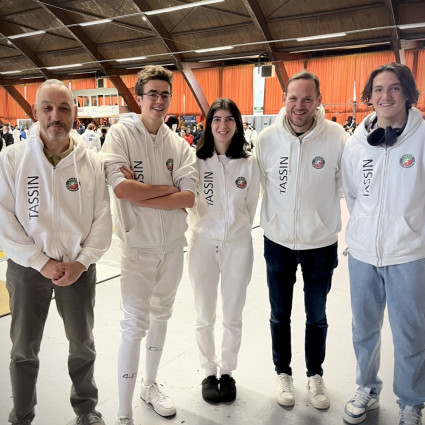 Guillaume Gillet, Maëlle Bernard, Noémie Reocreux, Julien-Cédric Vildrac et Théolan Vildrac