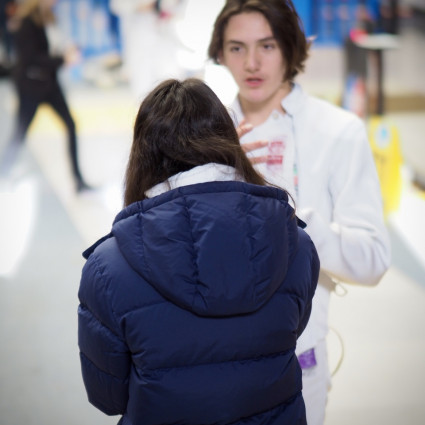 Théolan Vildrac avec Noémie Reocreux au coaching