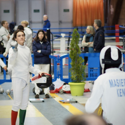 Théolan Vildrac avec Noémie Reocreux au coaching