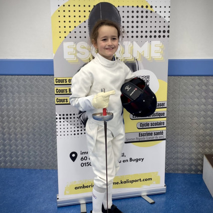 Olivia pour sa 1ere compétition