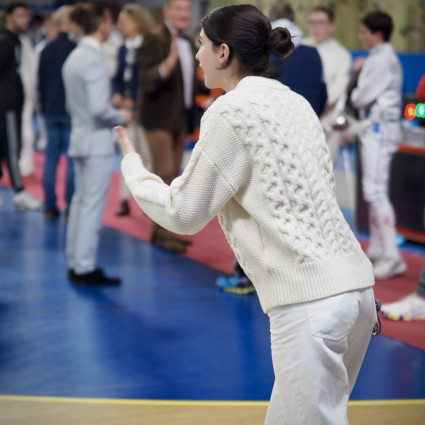 Noémie Reocreux à fond derrière le match d'Antoine (T128)