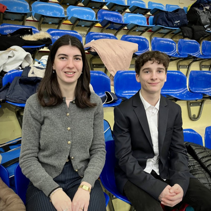 Noémie Reocreux et Antoine Marseille arbitrent pour cette Zone Sénior de Bron (2025)