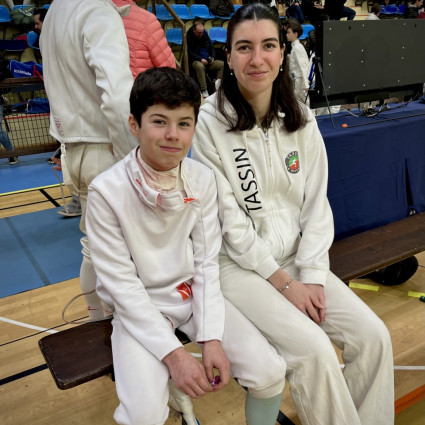 Arthur Chevalerias et Noémie Réocreux (1/4 de finale FdJ à Bron).