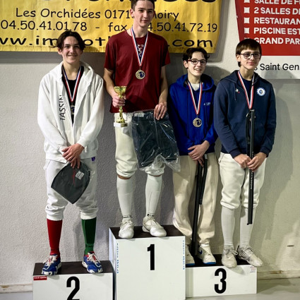 2eme place pour Théolan Vildrac au tournoi du Pays de GEx 2025.