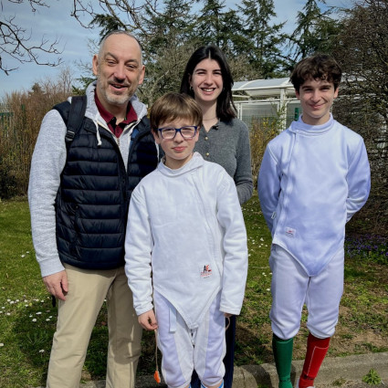 Guillaume Gillet, Clément Roux, Noémie Reocreux et Antoine Marseille - Corbas/Tounoi des Mousquetaire - 2025.