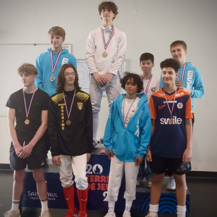 Arthur Chevalerias monte sur la 3eme Marche du Podium à SP3C - 2025.