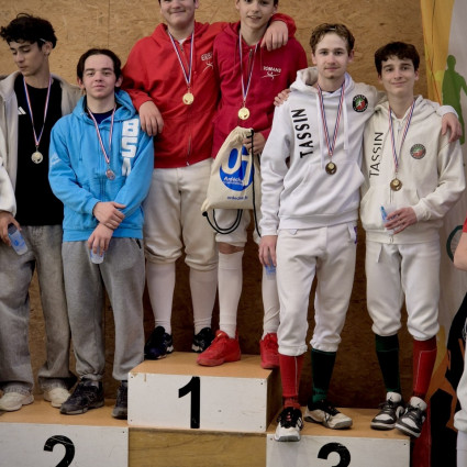 Louis et Antoine montent sur la 2eme marche du podium - Annonay 2025.