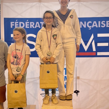 Olivia Championne du Rhône 2025 en M9 avec Noémie Reocreux - Décines