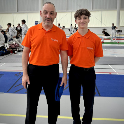 Nos Arbitres : Guillaume Gillet et Antoine Marseille qui ont officiés durant tout le week-end - Saclay 2025.