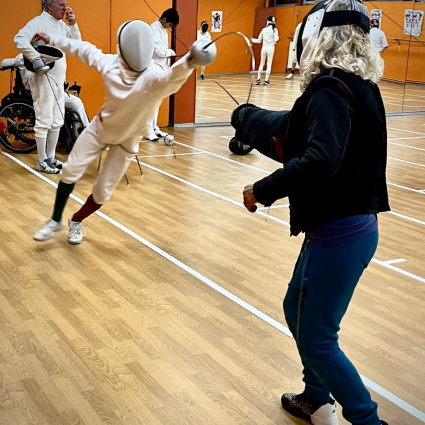 Antoine Marseille à la leçons avec la Maitre Fayard - 2025.