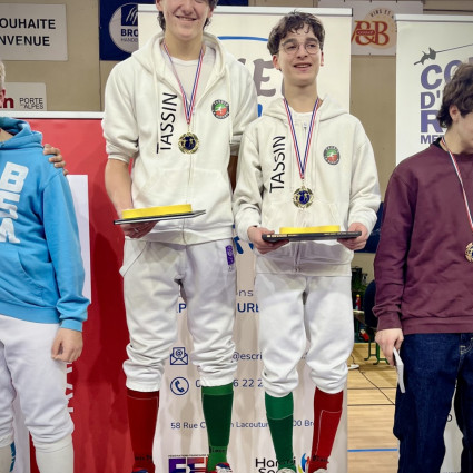 1ere place pour Théolan et Antoine - Duel en Duo - Bron 2026