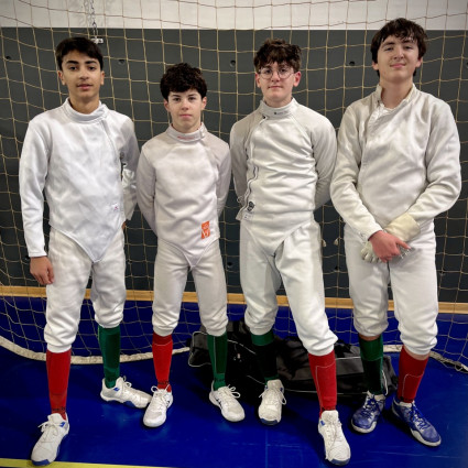 les M15 : Raphaël Chaverot, Arthur Chevalerias, Loucian Lancial et Ethan Broggini - Toulon - 2026