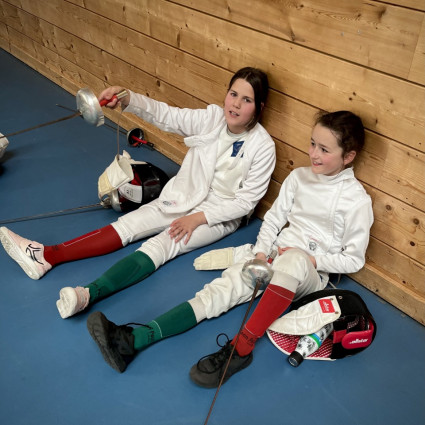 Océane Sorel et Olivia Michel  en equipe (M11) la Fête de l'épée - EOL - 2026