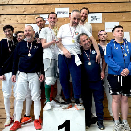 Sebastien, Antoine, Guillaume et Julien-Cedric terminent 1er en sénior à la Fête de l'Epée - EOL - 2026