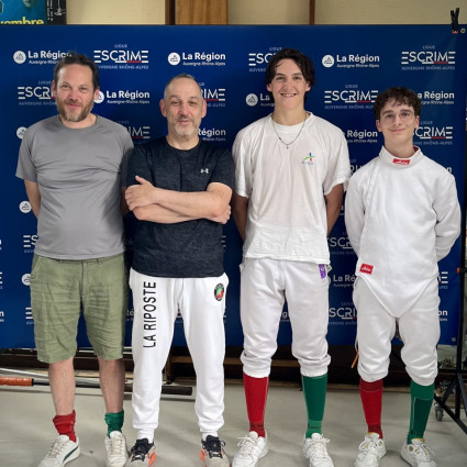 Julien-Cédric Vildrac, Guillaume Gillet, Théolan Vildrac et Antoine Marseille - Vichy 2026.